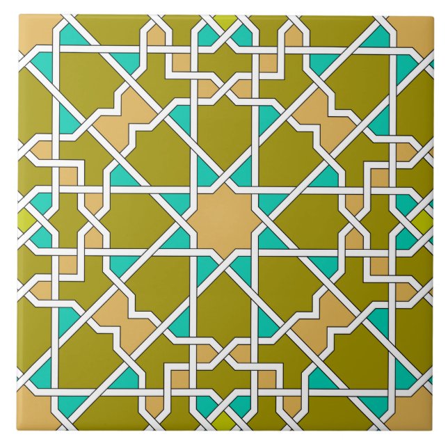 Islamic geometric pattern tile (Front)
