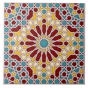 Islamic geometric pattern tile