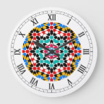 Islamic Geometric Pattern Wall Clock at Zazzle