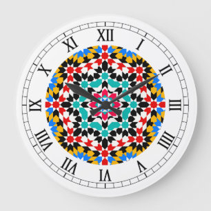 Islamic geometric pattern Wall Clock
