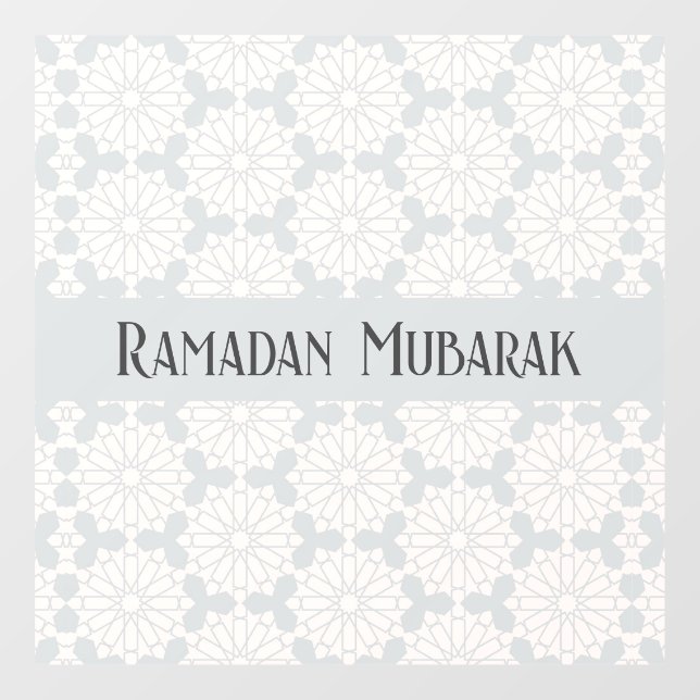 Islamic Geometric Pattern Window Cling (Sheet)