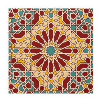Islamic Geometric Pattern Wood Wall Art by moresque at Zazzle