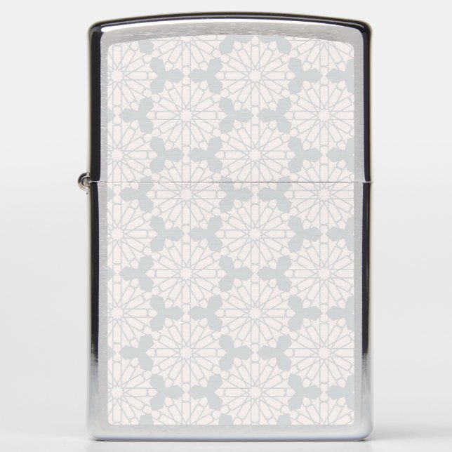 Islamic Geometric Pattern Zippo Lighter (Front)
