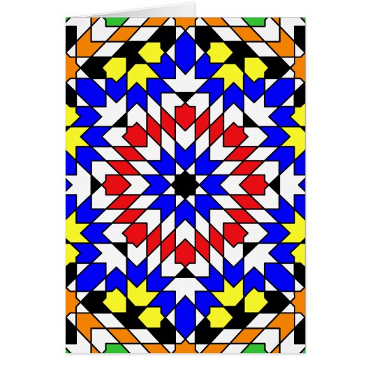 Islamic geometric patterns card (Front)