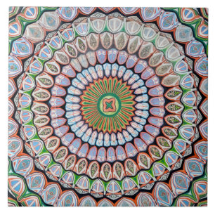 Islamic geometric patterns ceramic tile