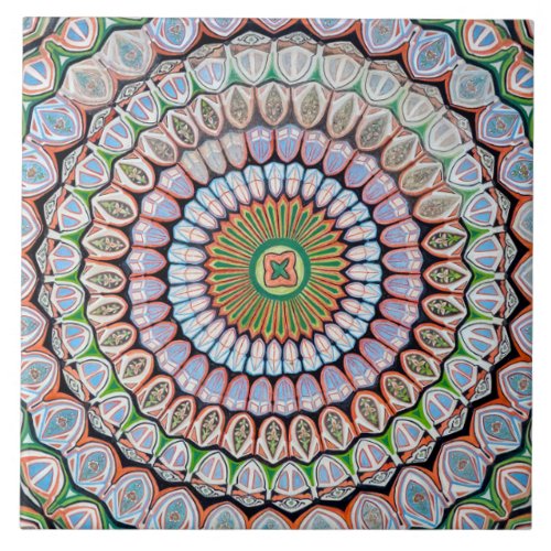 Islamic geometric patterns ceramic tile