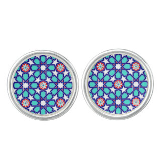 Islamic geometric patterns cufflinks