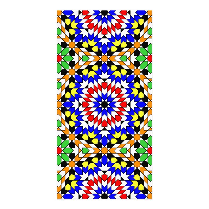 Islamic geometric patterns photo card