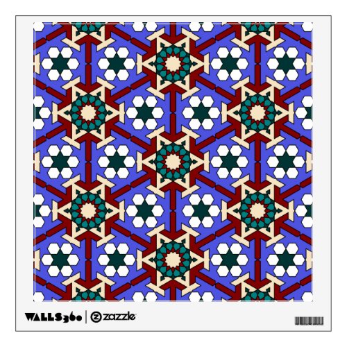 Islamic geometric patterns wall decal