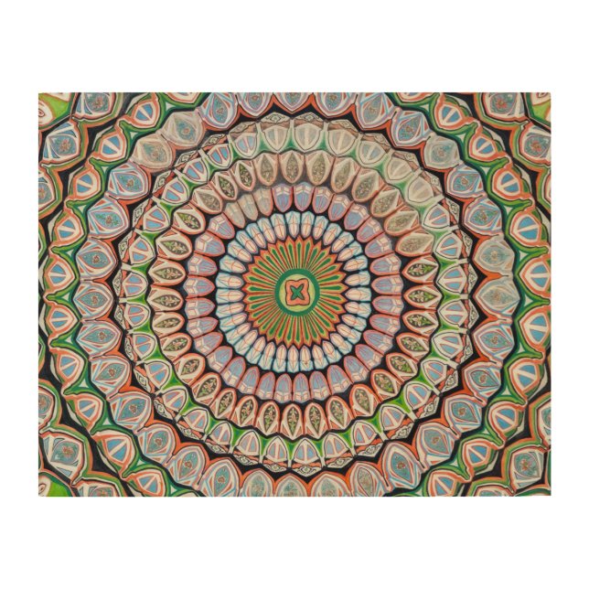Islamic geometric patterns wood wall art (Front)