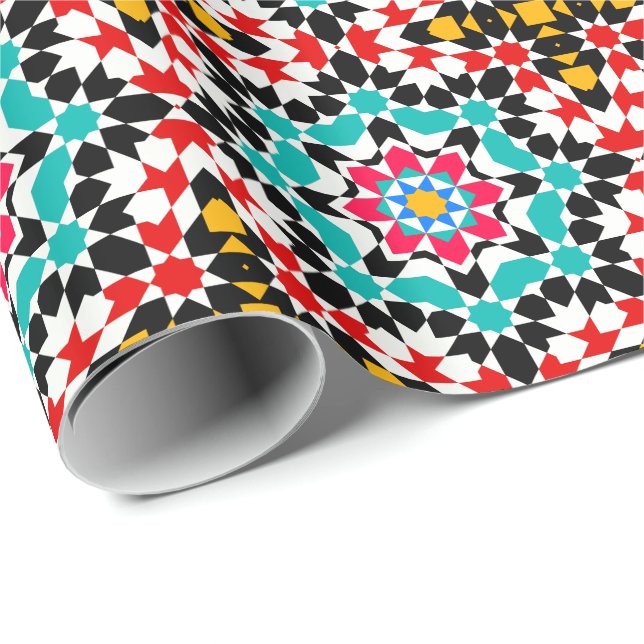 Islamic geometric patterns wrapping paper (Roll Corner)