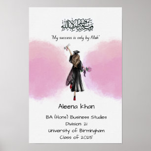 Islamic Graduation certificate Poster