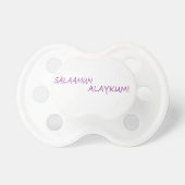 Islamic Greetings Baby Pacifier (Front)