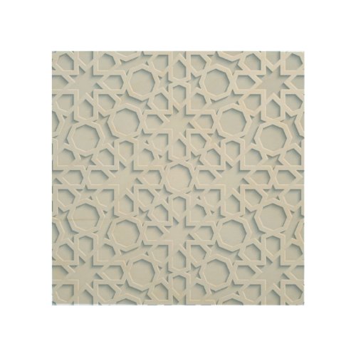 islamic inspired moroccan geometric pattern canvas wood wall art