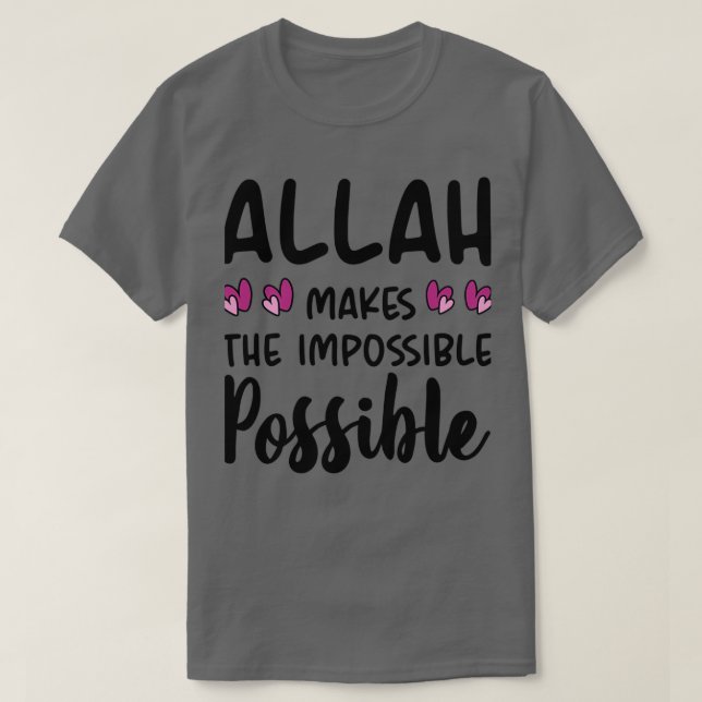 Islamic Islamic Quotes T-Shirt (Design Front)