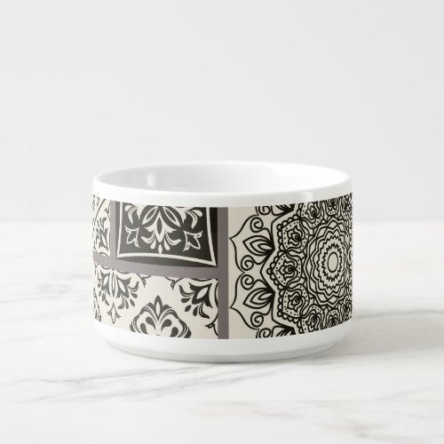 Islamic Majolica Pottery Tile Pattern Bowl
