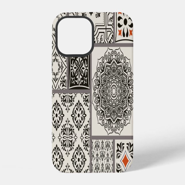 Islamic Majolica Pottery Tile Pattern Iphone Case (Back)