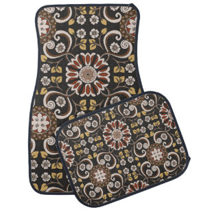Islamic Medallion: Beautiful Textile Pattern. Car Floor Mat