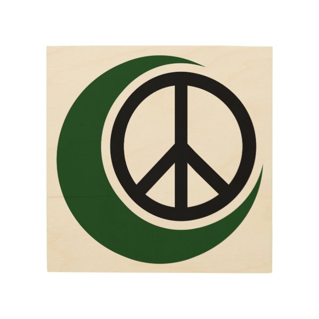 Islamic Muslim Symbol with Peace Sign (Front)