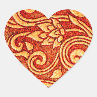 Islamic ornament heart sticker