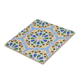 Islamic Pattern Background Ceramic Tile