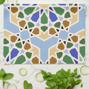Islamic Pattern Background Kitchen Towel
