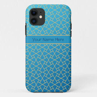 Islamic Pattern Blue Gold-effect: iPhone 5/5s Case