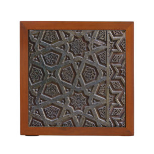 Islamic Pattern Desk Organizer