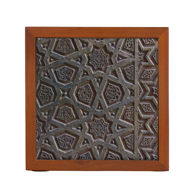 Islamic Pattern Desk Organizer (Front)