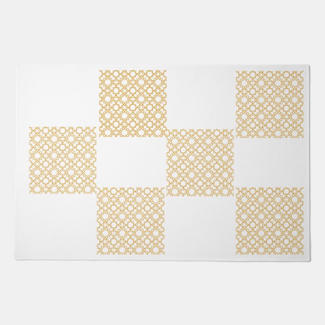 islamic pattern geometric pattern arabesque morocc doormat (Front)