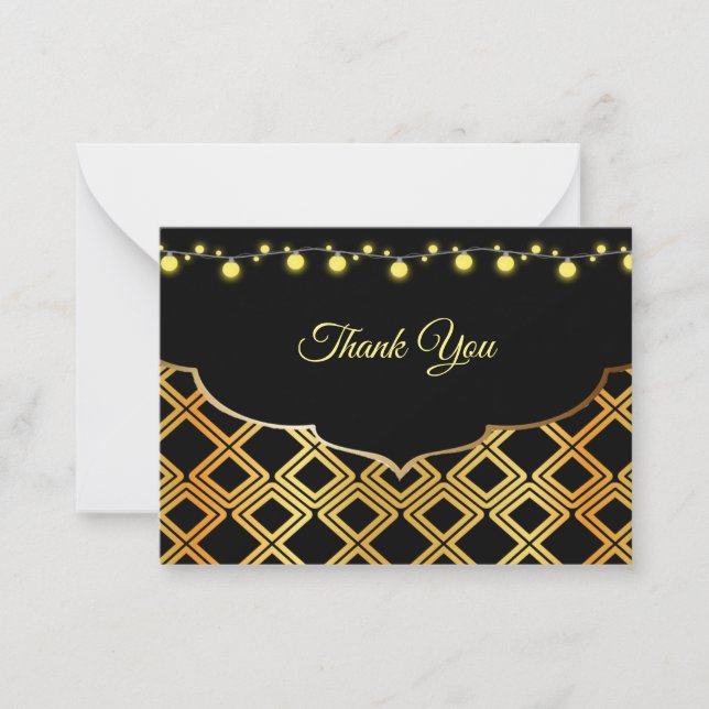 Islamic Pattern Thank You Card (Front)