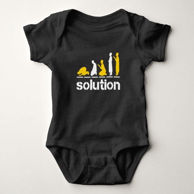 Islamic Pray Islam Faith muslim ramadan religion Baby Bodysuit (Front)