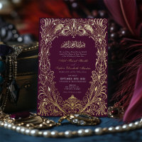 Islamic Purple Plum Wedding Ottoman Turkish