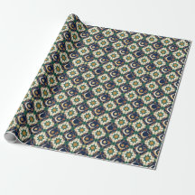 Islamic Ramadan Crescent Moon Geometric Seamless 