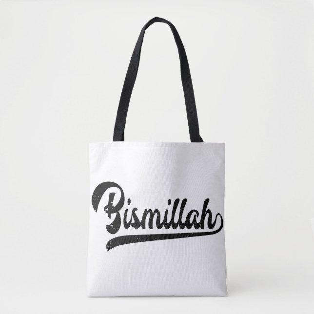Islamic Sign Bismillah Tote Bag (Front)