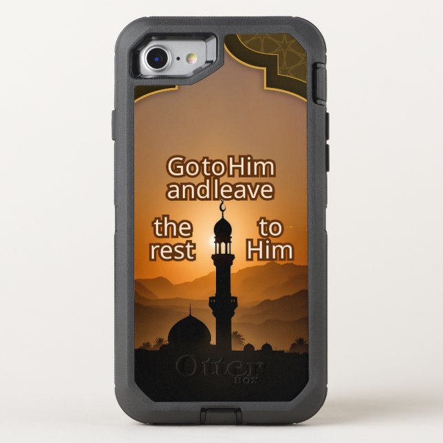  Islamic Sunset Mosque iPhone Case | Urban Dreams  (Back)