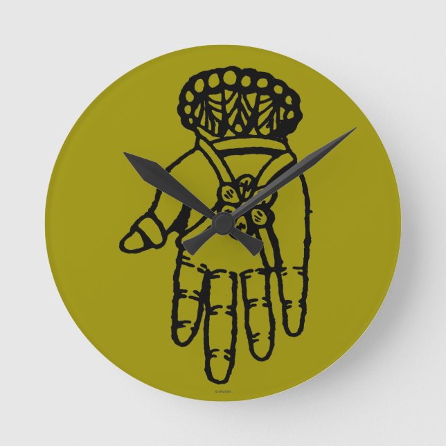 Islamic Symbol: Hamsa Round Clock (Front)