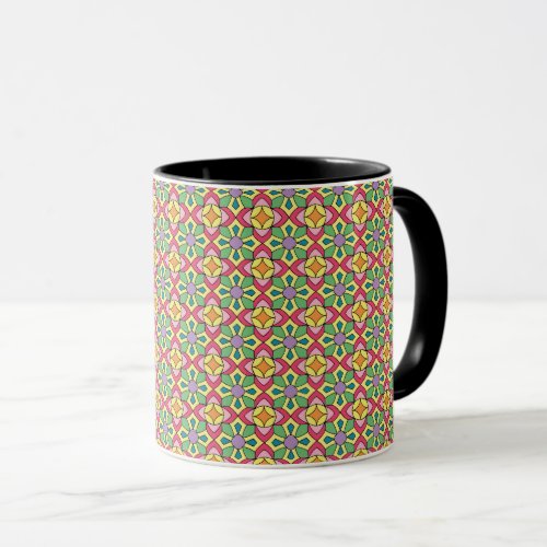 Islamic Traditional Colorful Geometric Pattern Mug