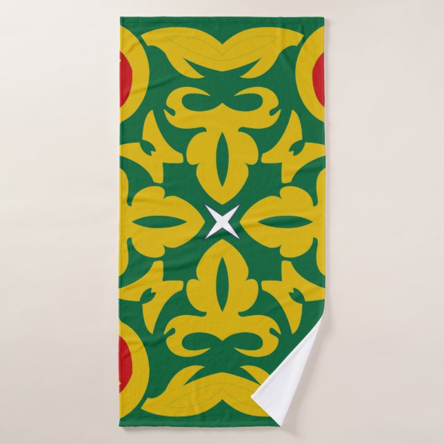Islamic Traditional Pattern. Bandana print design  Bath Towel (Bath Towel)