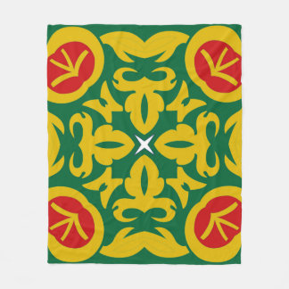 Islamic Traditional Pattern. Bandana print design  Fleece Blanket
