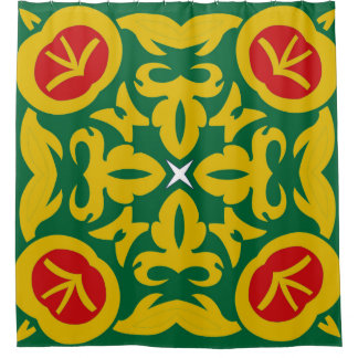 Islamic Traditional Pattern. Bandana print design  Shower Curtain