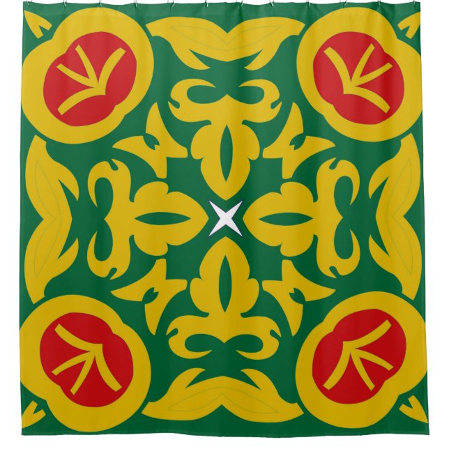 Islamic Traditional Pattern. Bandana print design  Shower Curtain (Front)