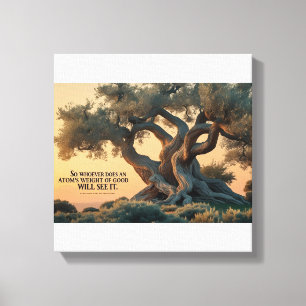 Islamic Wall Art – Olive Tree with Quran Verse .