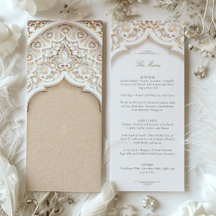 Islamic Wedding Ceremony Menu Card