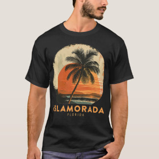 Islamorada FL Florida Keys Vintage Palm Tree Beach T-Shirt