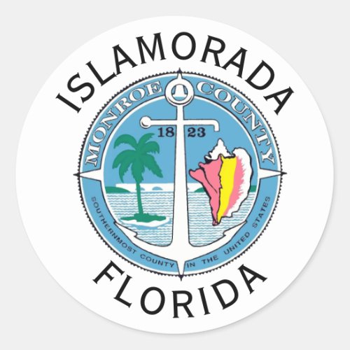 Islamorada _ Florida Keys Classic Round Sticker