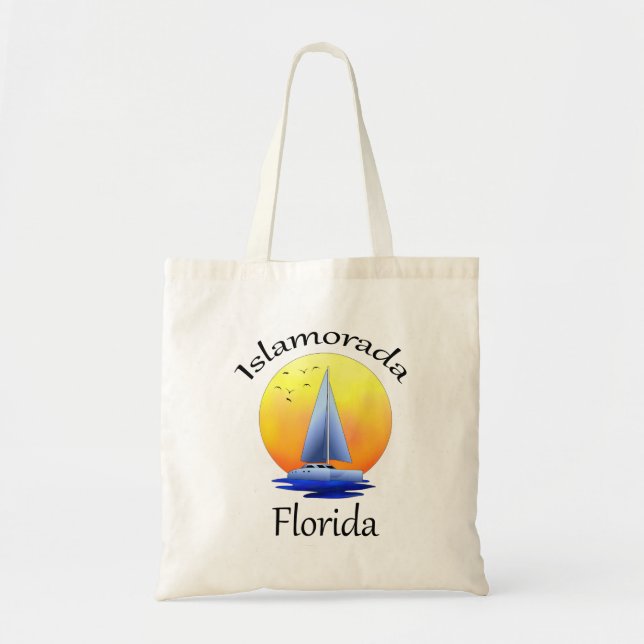 Islamorada Florida Keys Sailing Tote Bag (Front)