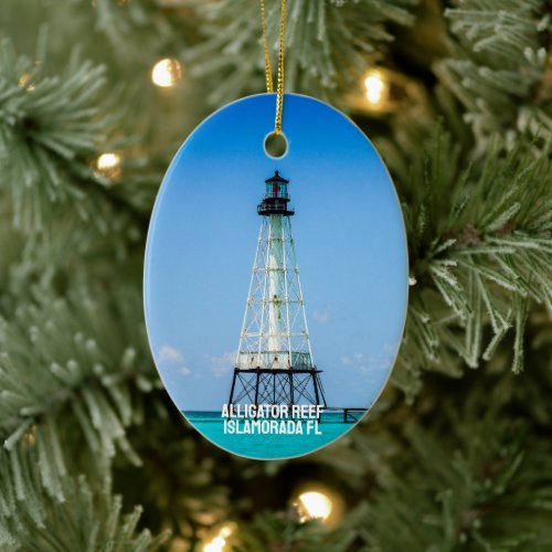 Islamorada Florida Lighthouse Ceramic Ornament