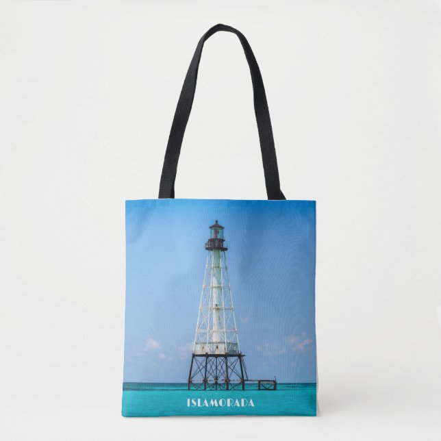Islamorada Florida Lighthouse Photo Tote Bag (Front)