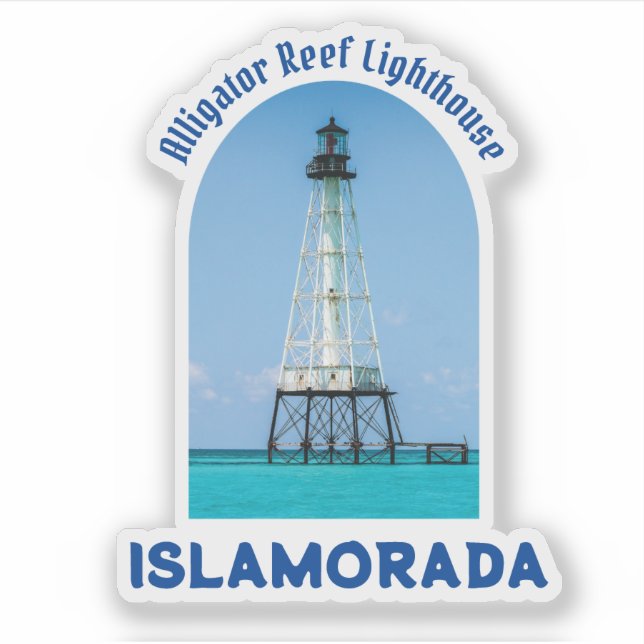Islamorada Florida Lighthouse Sticker (Front)